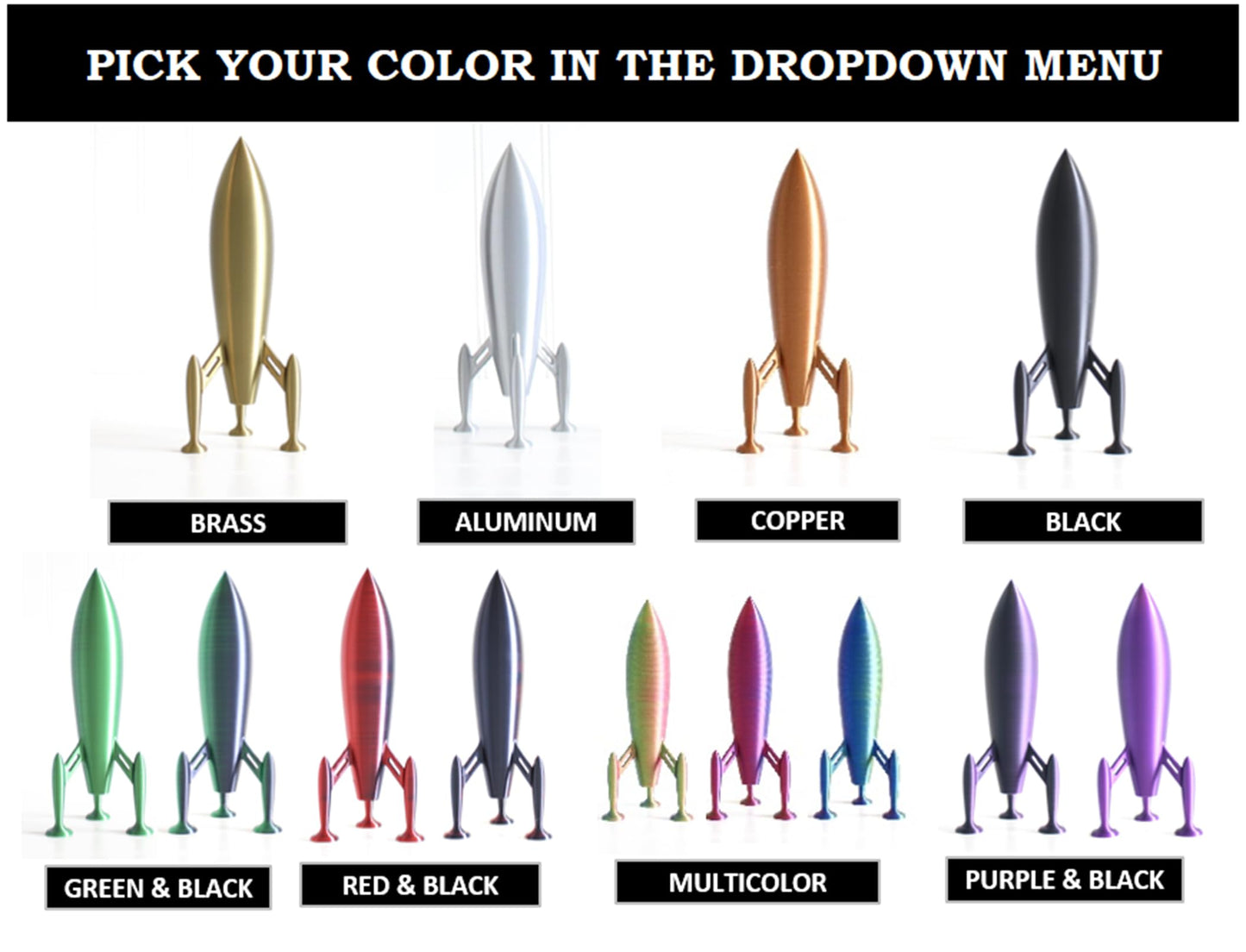 Rocket Ship Figurine, Spaceship