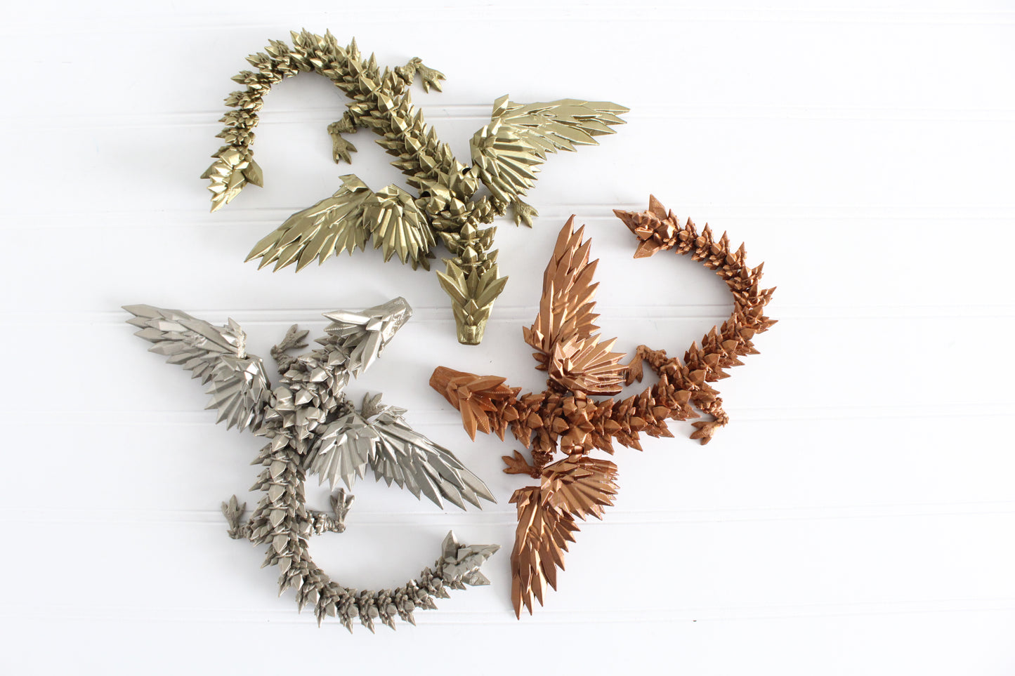 Articulated Dragon, Desk Toy, Bookshelf Decor, 3D Print Fidget, Dragon Egg