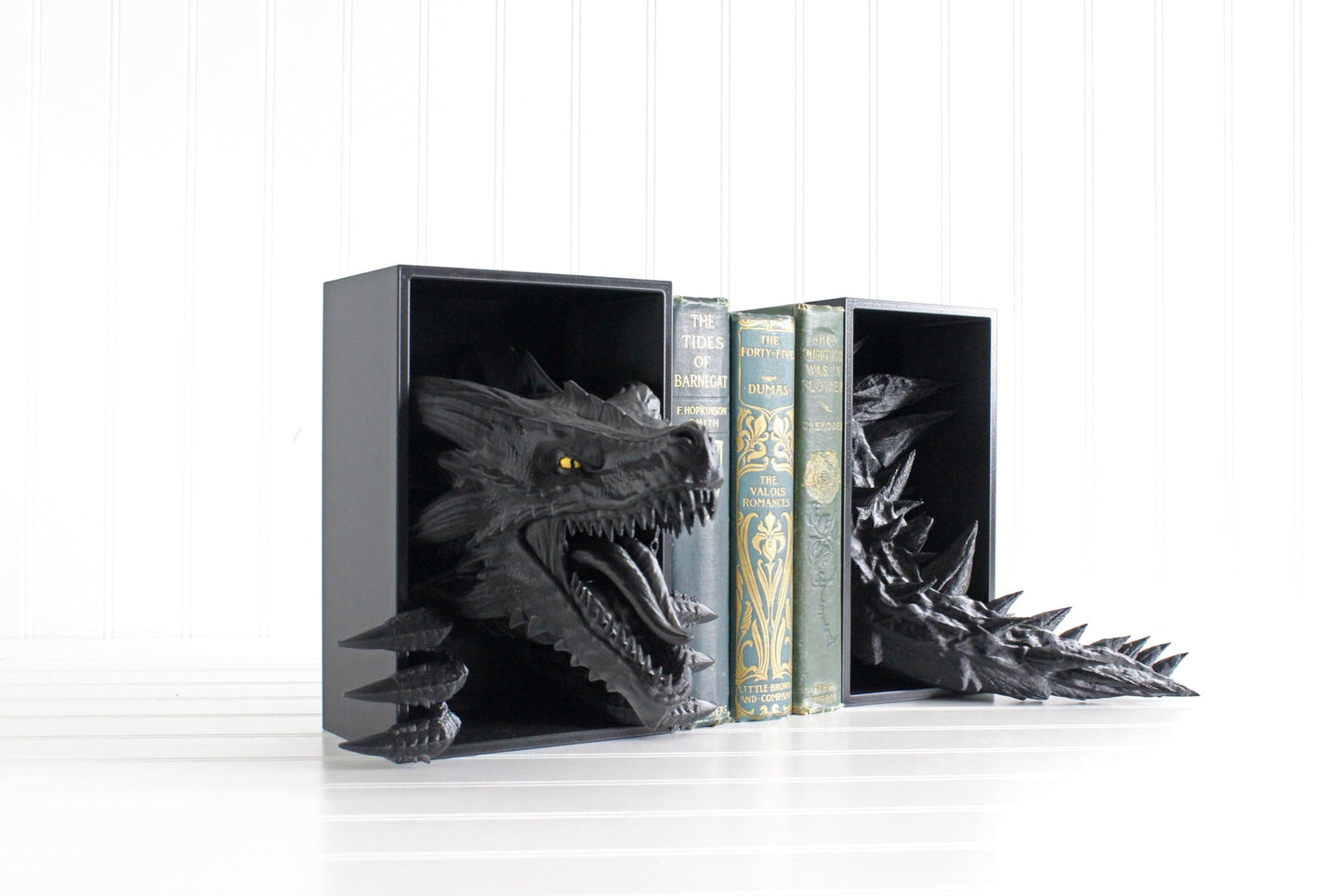 Dragon Book Nook, Dragon Head, Bookshelf Decor, 3D Print, Awakening