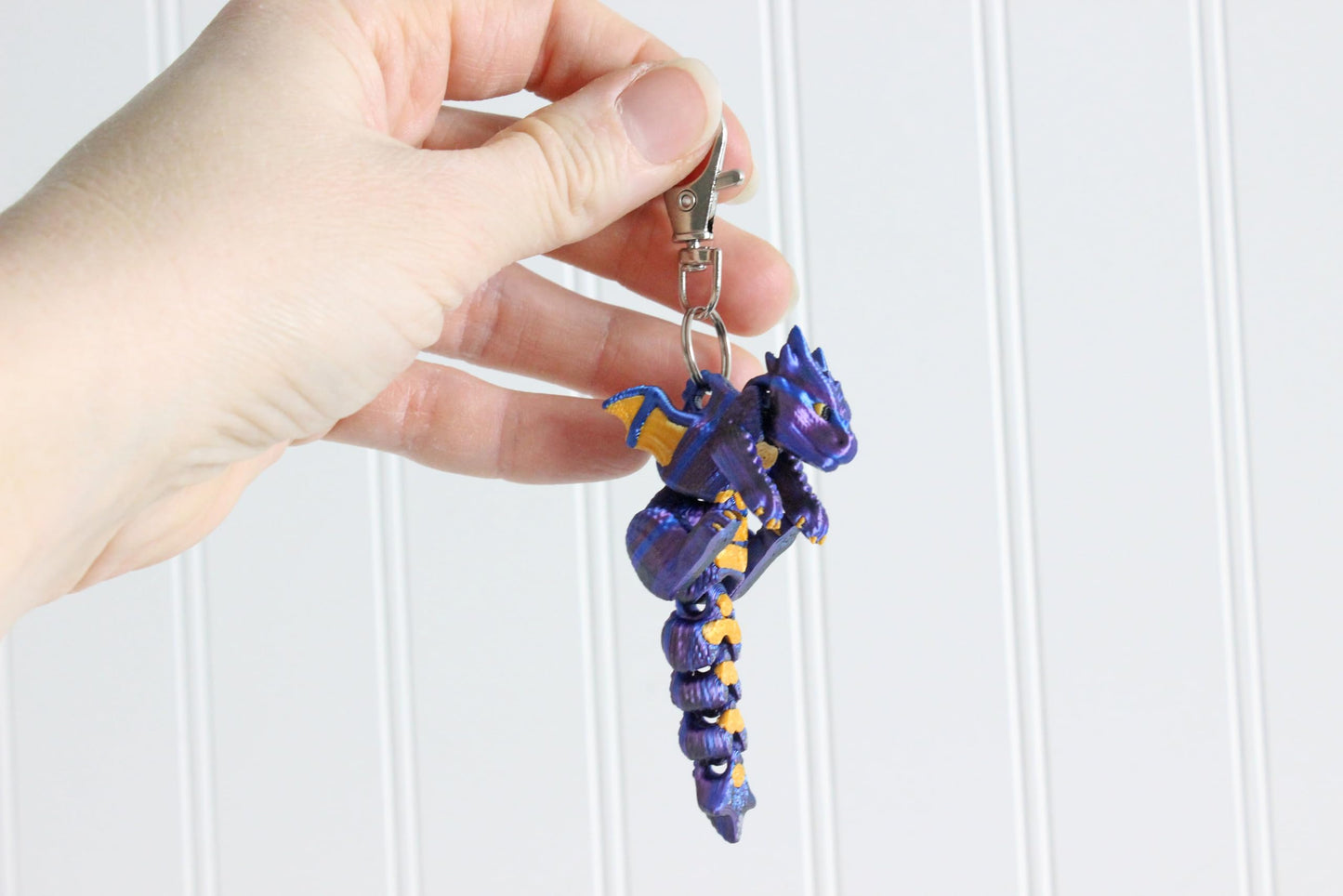 Dragon Keychain - Mini Dragon Keychain for Car Keys, Backpacks, and Purses