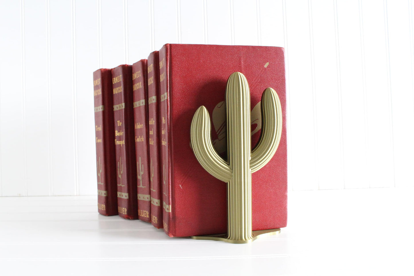 Cactus Bookend, Cacti, Southwestern Desert, Country Home Decor