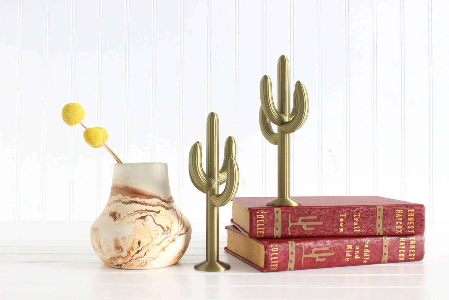 Cactus Figurine, Southwestern Home Decor, Desert Cacti