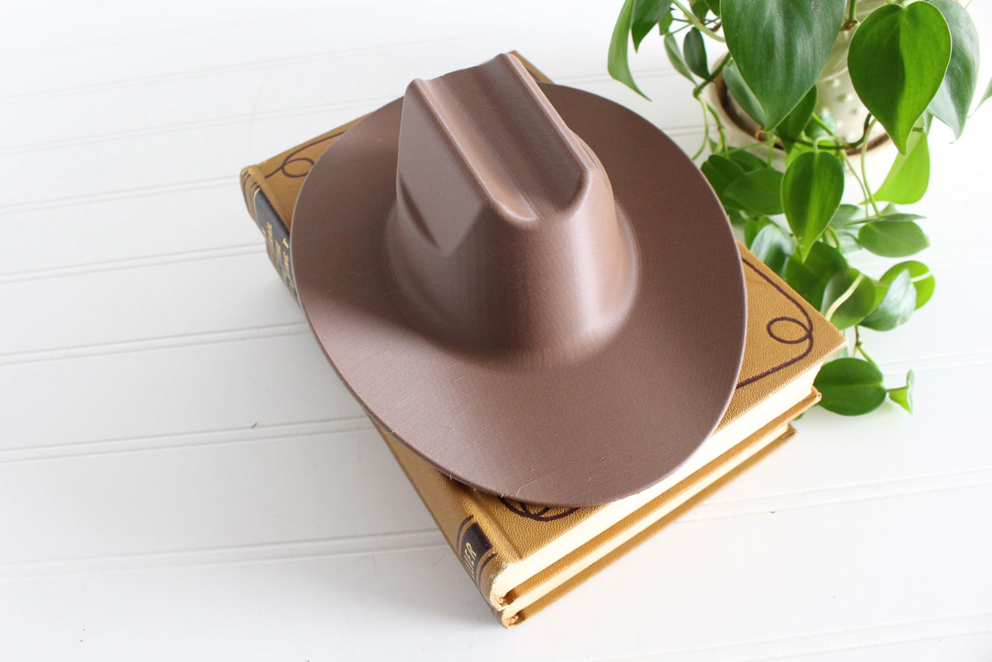 Cowboy Hat Decor, Cowgirl Hat Figurine, Country Western Home Decor, Southwestern Party Decor