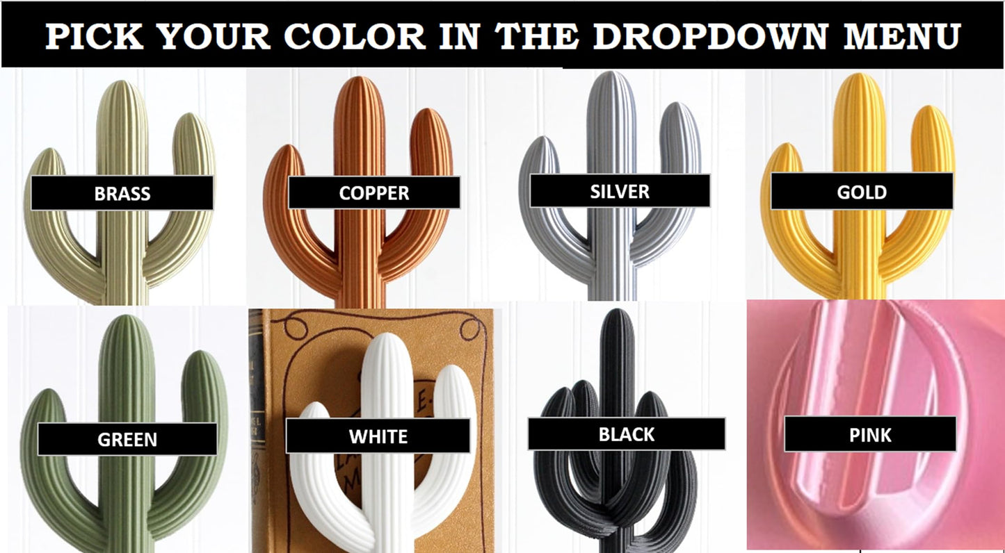 Cactus Bookend, Cacti, Southwestern Desert, Country Home Decor