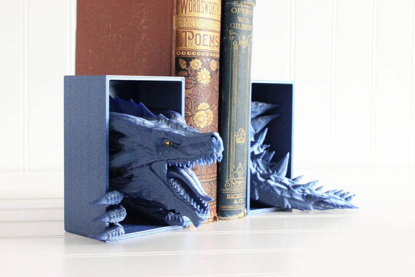 Dragon Book Nook, Dragon Head, Bookshelf Decor, 3D Print, Awakening