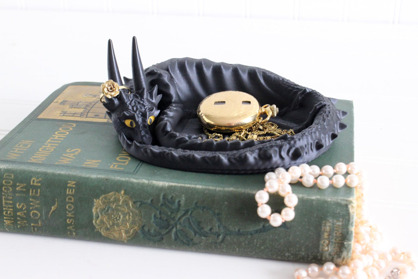 Dragon Jewelry Tray, Dragon Guardian, Ring Holder, 3D Print