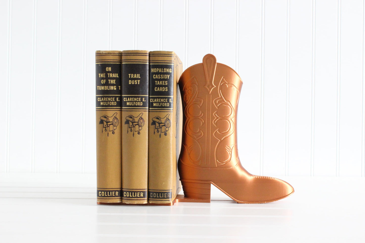 Cowboy Boot Bookend, Country Western Home Decor, Cowgirl Bookshelf Decor