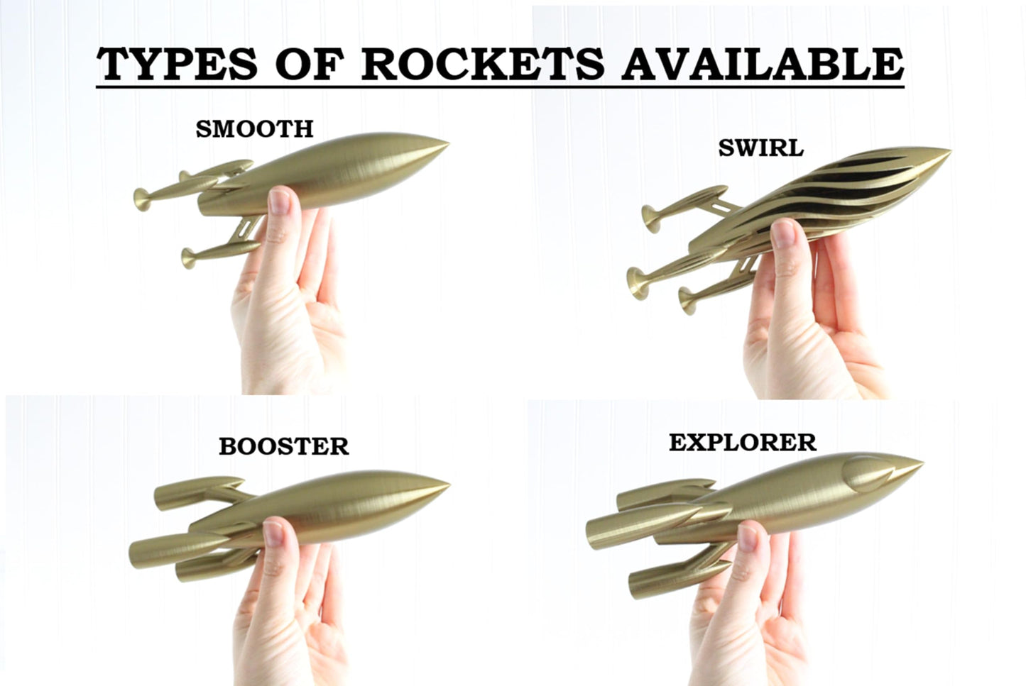 Rocket Ship Bookend, Outerspace Space Age, Astronomy Astronaut, Bookshelf Decor