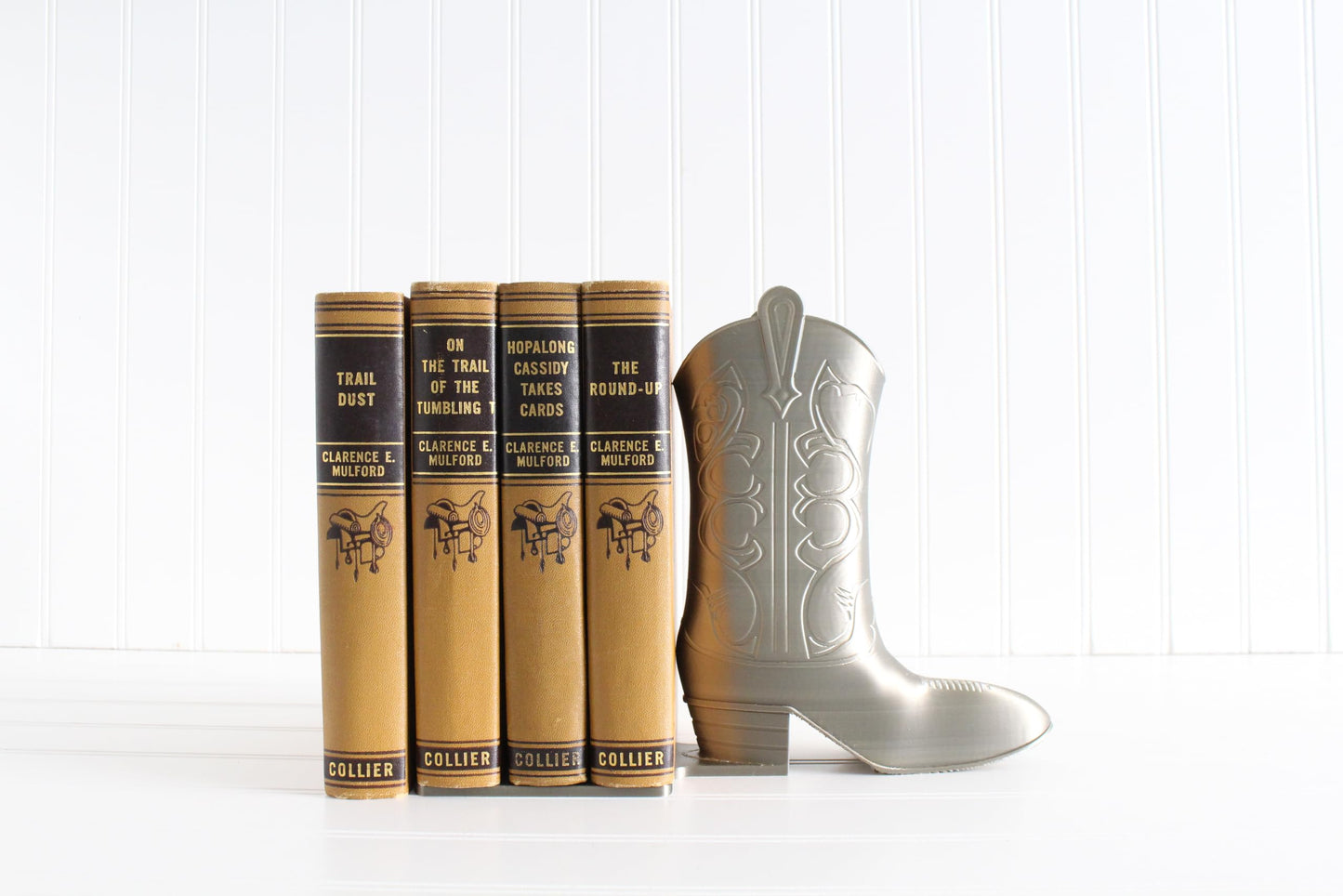 Cowboy Boot Bookend, Country Western Home Decor, Cowgirl Bookshelf Decor