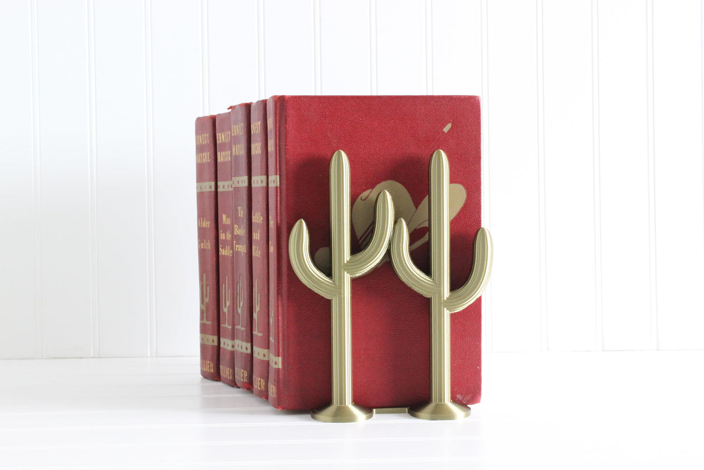 Cactus Bookend, Cacti, Southwestern Desert, Country Home Decor