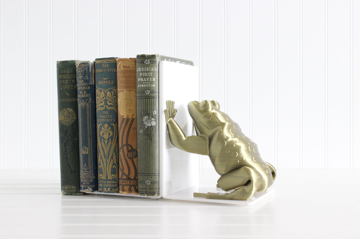 Frog Bookend, Fairytale Nursery Decor