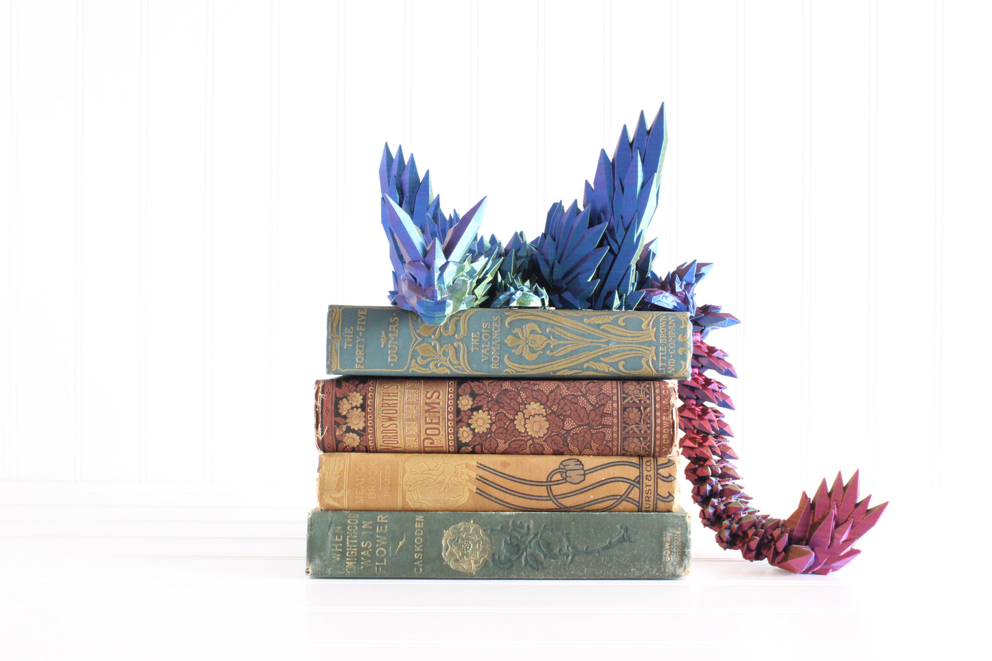 Articulated Dragon, Desk Toy, Bookshelf Decor, 3D Print Fidget, Dragon Egg