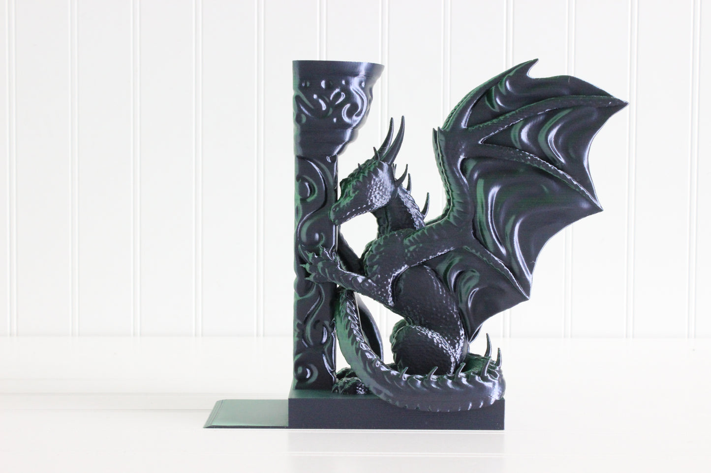 Dragon Bookend, Bookshelf Decor, 3D Print