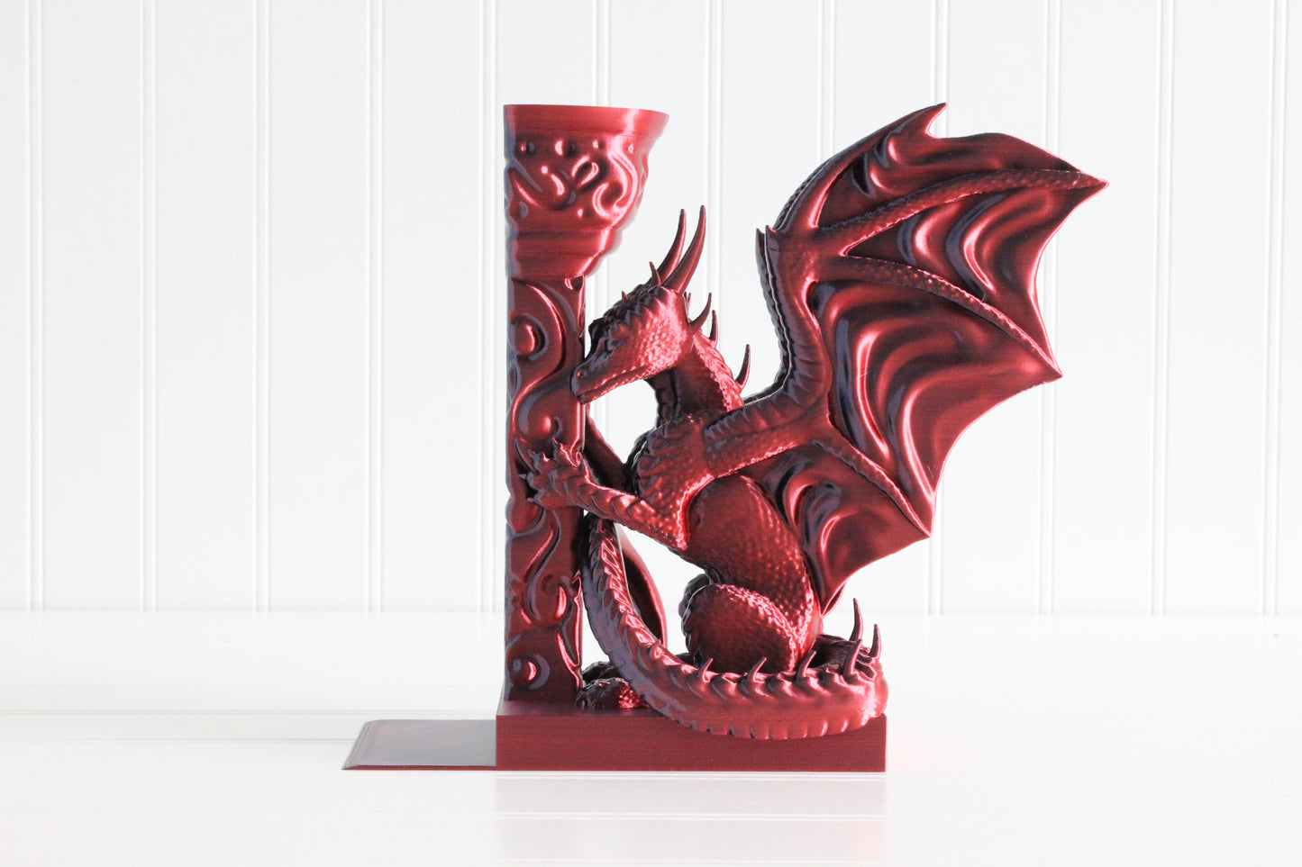 Dragon Bookend, Bookshelf Decor, 3D Print