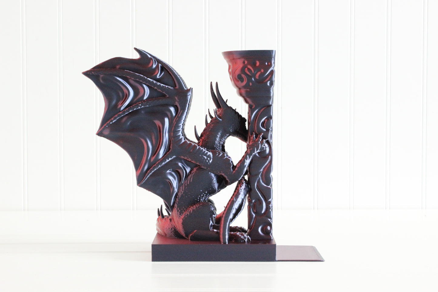 Dragon Bookend, Bookshelf Decor, 3D Print