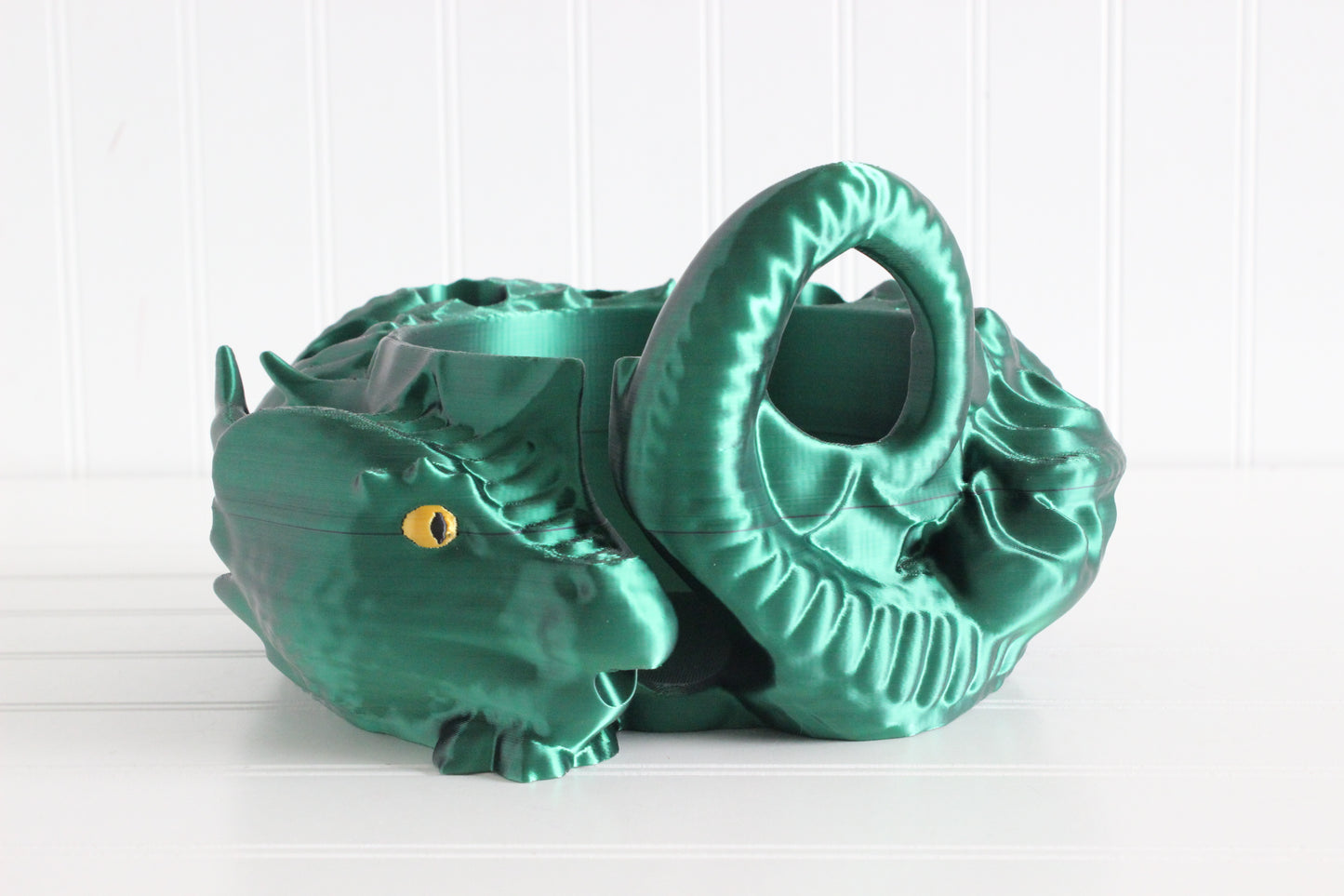 Dragon Yarn Bowl, Knitting Bowl, Yarn Holder for Crochet, 3d Print