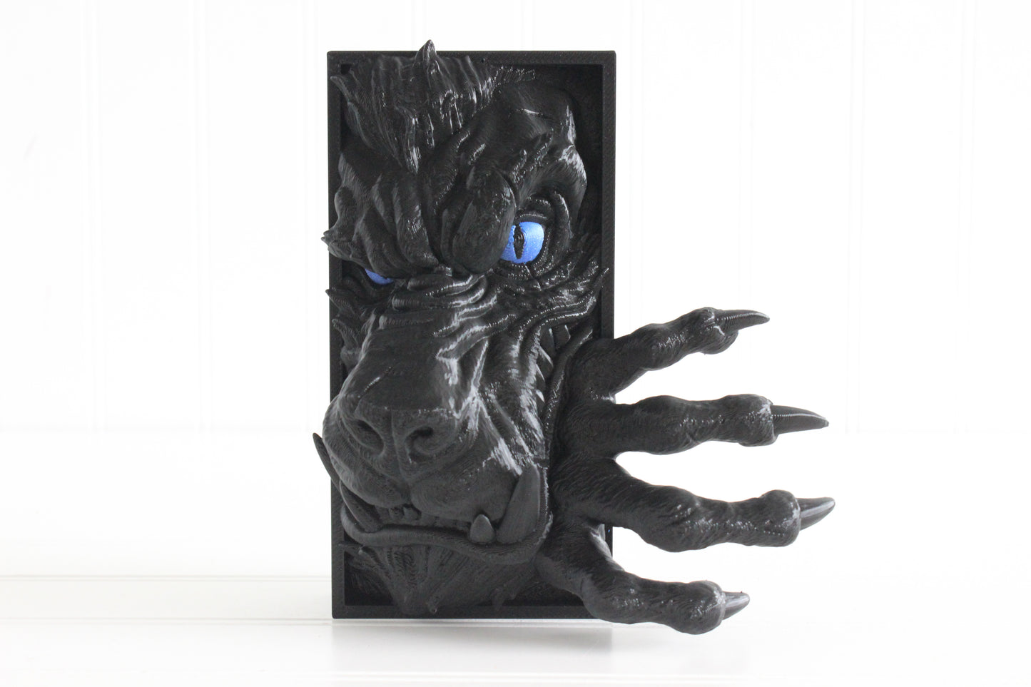 Werewolf Book Nook, Halloween Decor, 3D Print Wolf Bookshelf