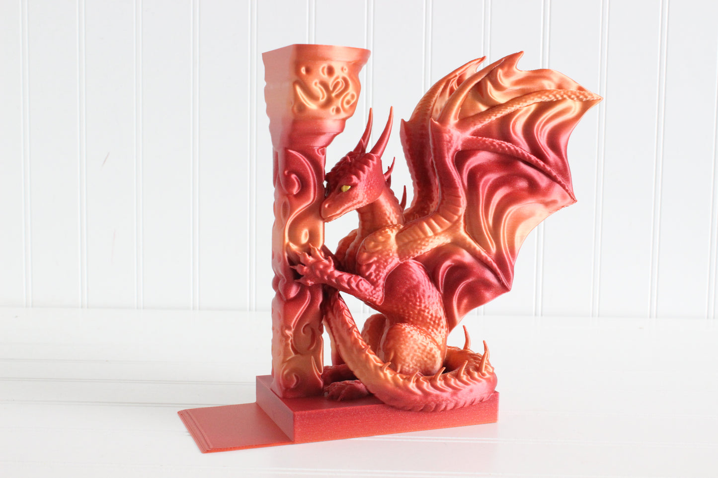 Dragon Bookend, Bookshelf Decor, 3D Print