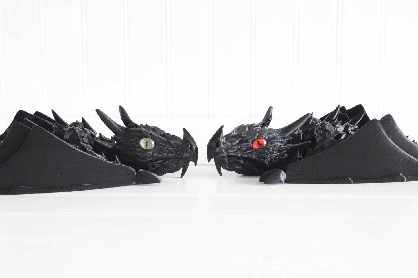Dragon, Wyvern Dragon with Wings, Bookshelf Decor, 3D Print Articulated Fidget