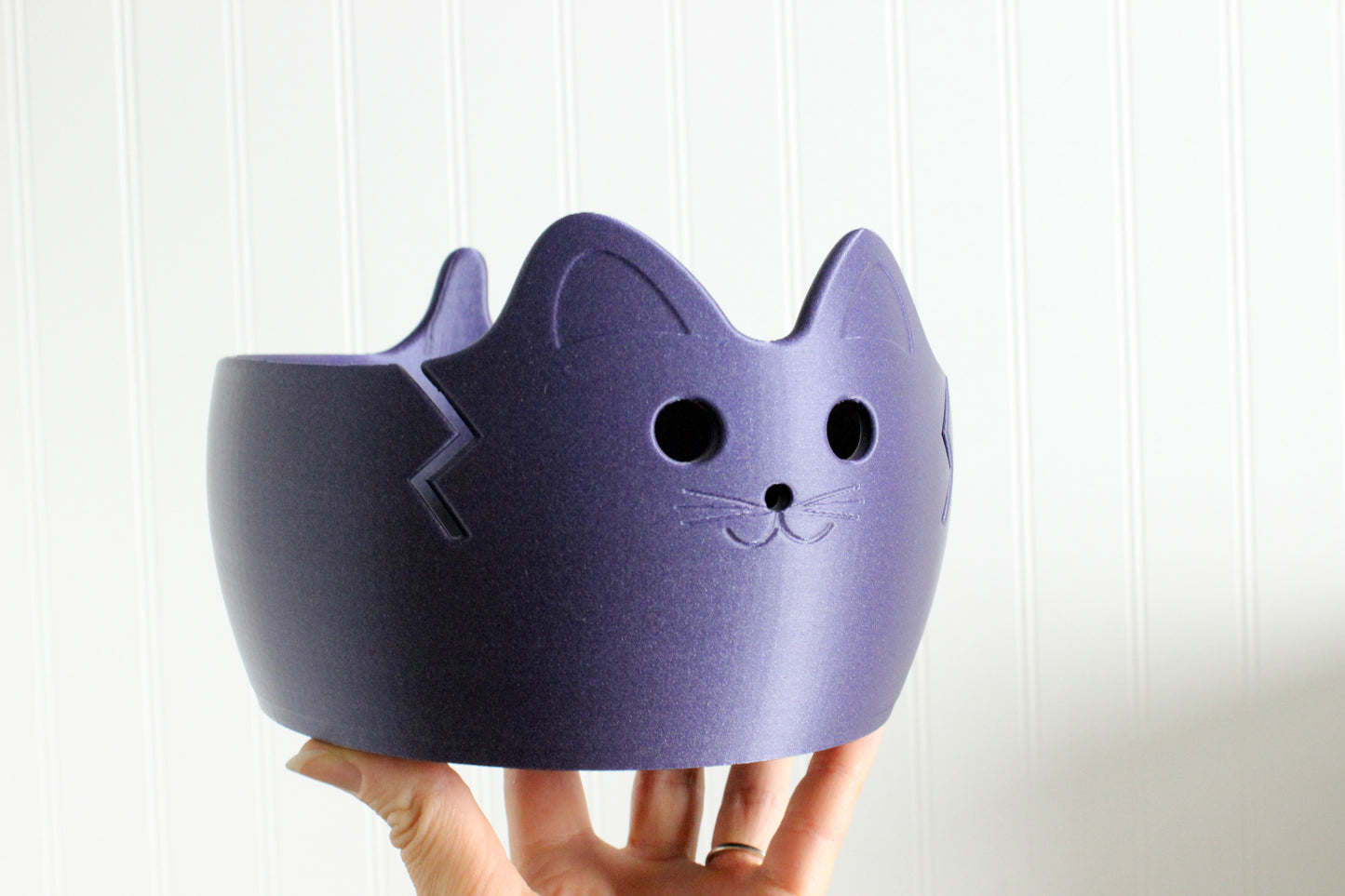 Cat Yarn Bowl, Knitting Bowl, Crochet Yarn Holder, 3d Print