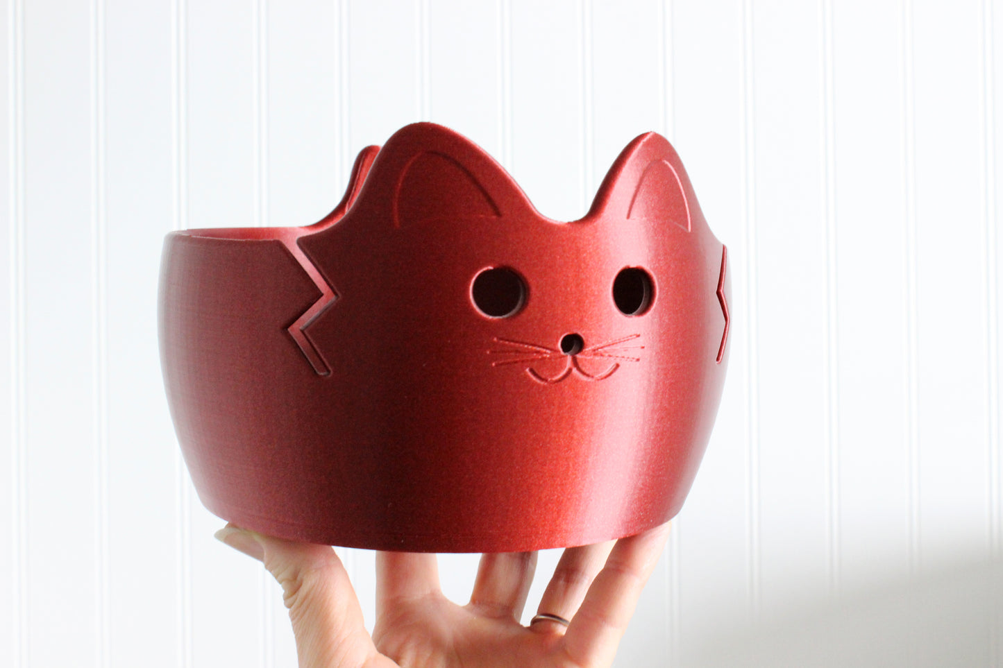 Cat Yarn Bowl, Knitting Bowl, Crochet Yarn Holder, 3d Print