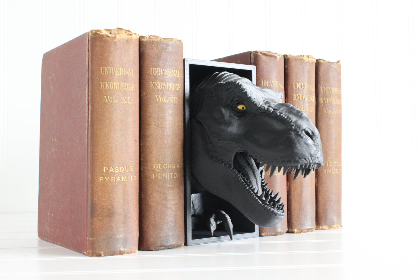 Dinosaur Book Nook, Dinosaur Head Bookshelf Decor, 3D Print