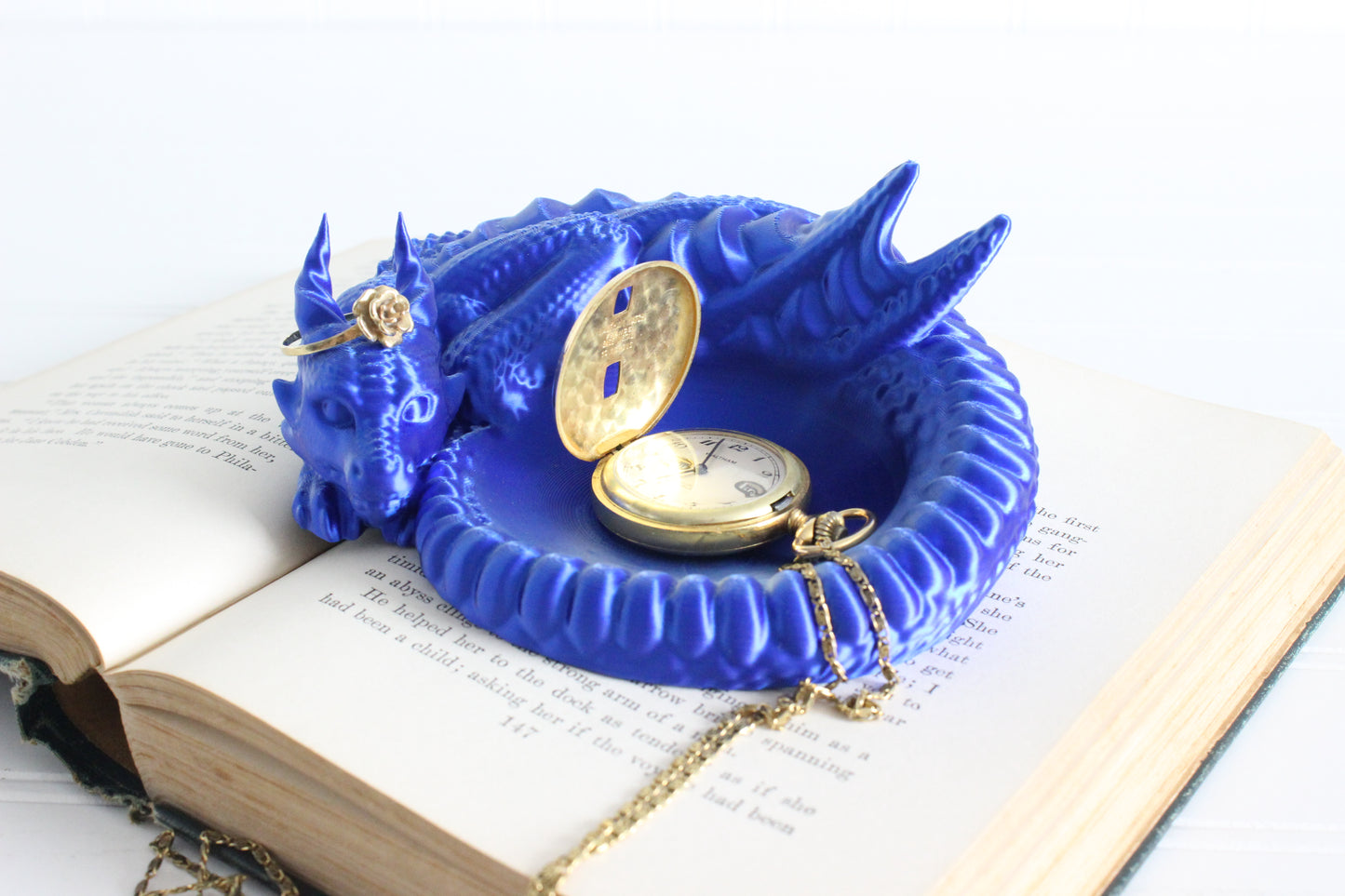 Dragon Jewelry Tray, Dragon Guardian, Ring Holder, 3D Print