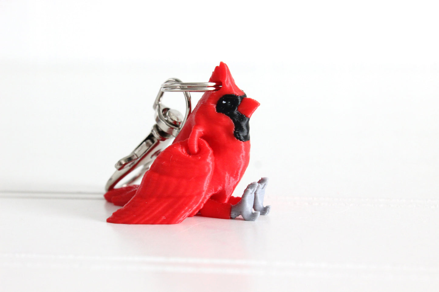 Cardinal Keychain - Animal Keychain for Car Keys, Backpacks, and Purses