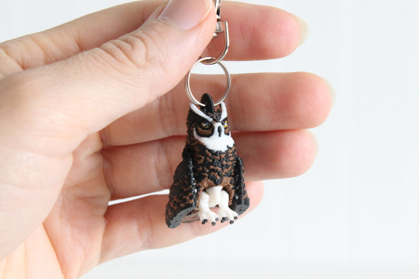 Owl Keychain - Animal Keychain for Car Keys, Backpacks, and Purses