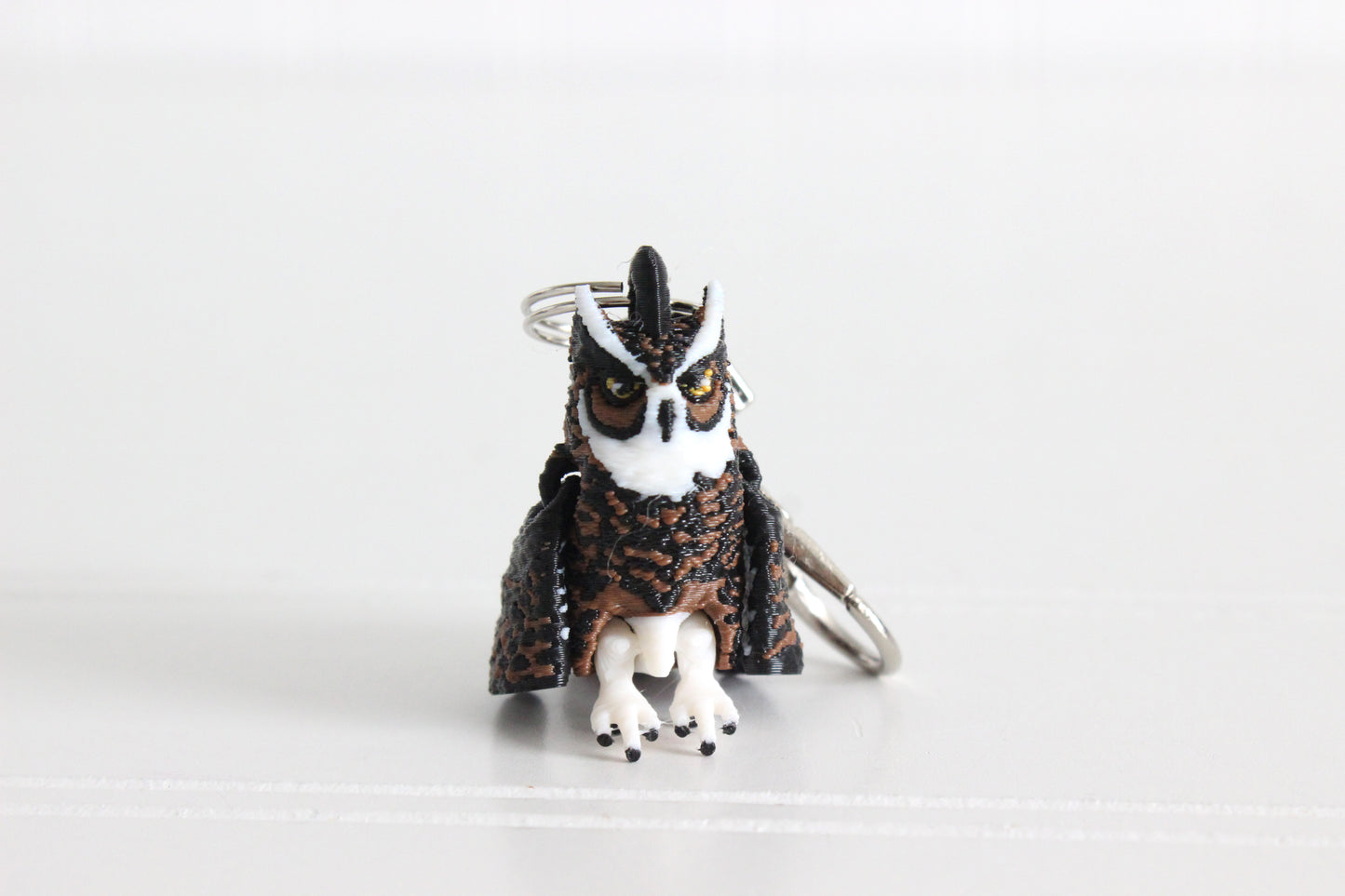 Owl Keychain - Animal Keychain for Car Keys, Backpacks, and Purses