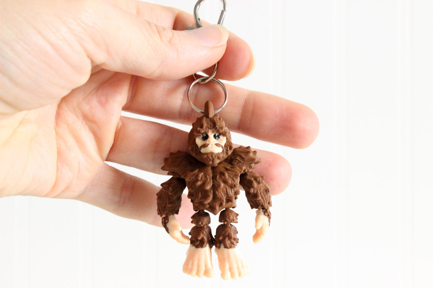 Bigfoot Keychain - Animal Keychain for Car Keys, Backpacks, and Purses