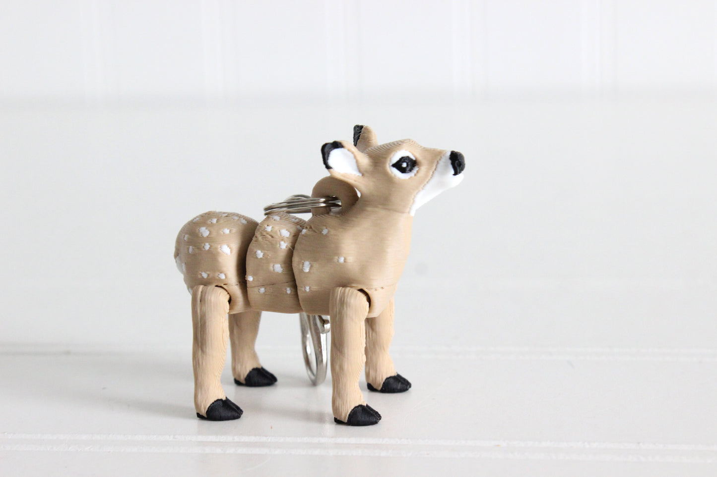 Deer Keychain - Animal Keychain for Car Keys, Backpacks, and Purses