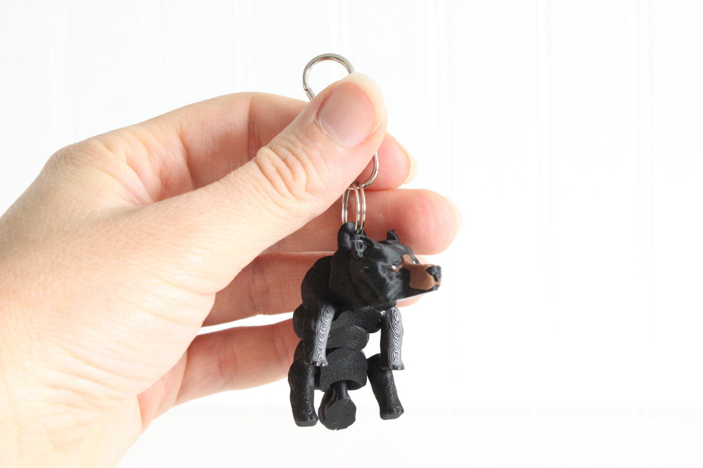 Bear Keychain - Animal Keychain for Car Keys, Backpacks, and Purses