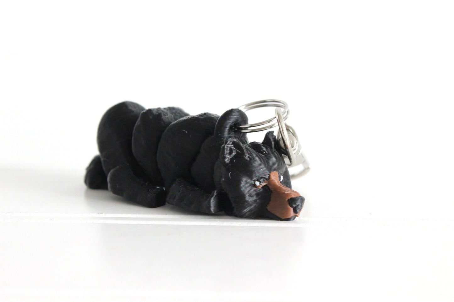 Bear Keychain - Animal Keychain for Car Keys, Backpacks, and Purses