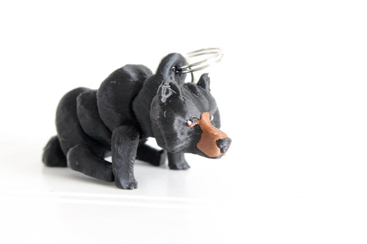 Bear Keychain - Animal Keychain for Car Keys, Backpacks, and Purses