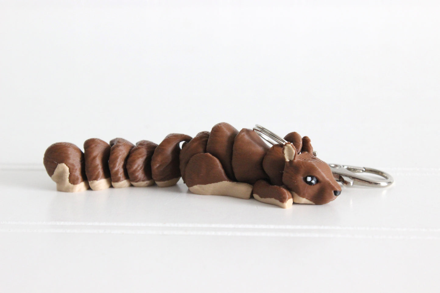 Squirrel Keychain - Animal Keychain for Car Keys, Backpacks, and Purses