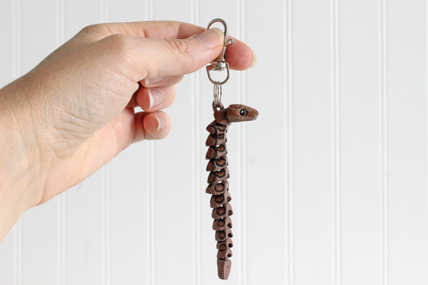 Snake Keychain - Animal Keychain for Car Keys, Backpacks, and Purses