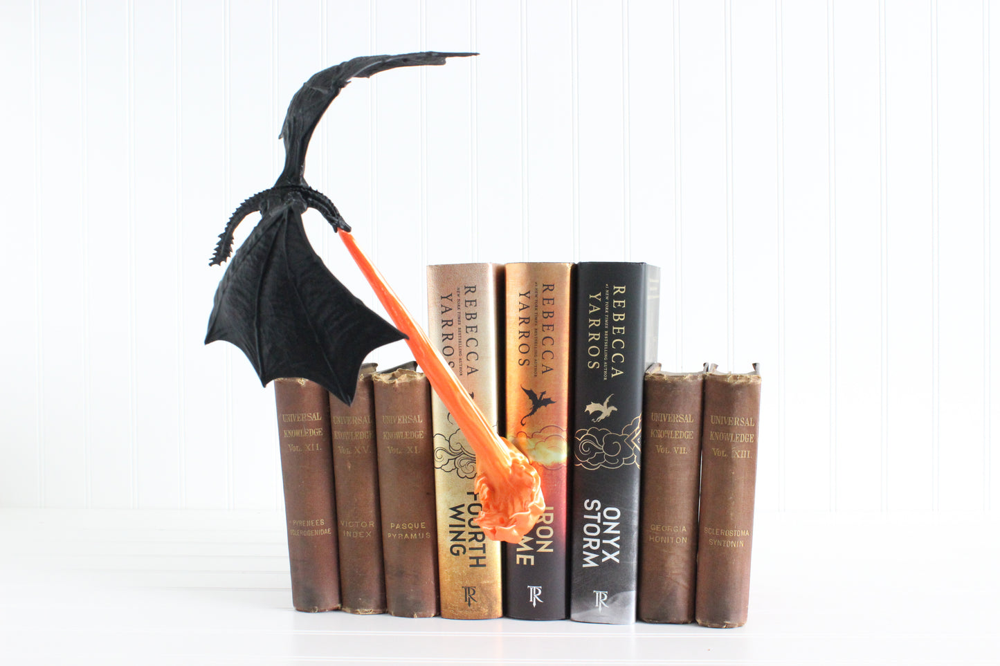 Fire Breathing Dragon Bookshelf Decor, Dragon Book Nook, 3D Print