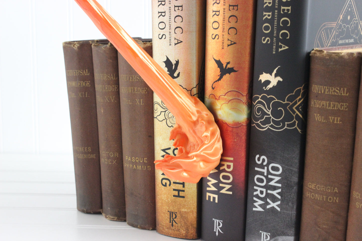 Fire Breathing Dragon Bookshelf Decor, Dragon Book Nook, 3D Print