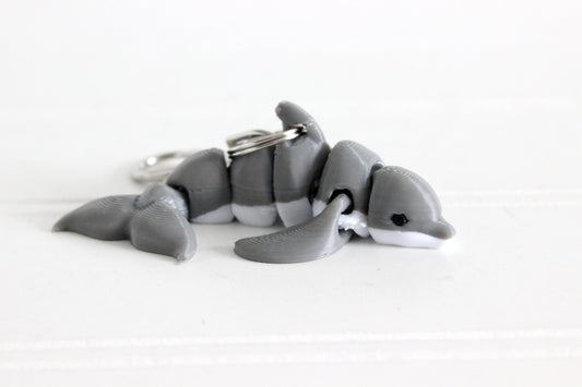 Dolphin Keychain - Critter Keychain for Car Keys, Backpacks, and Purses