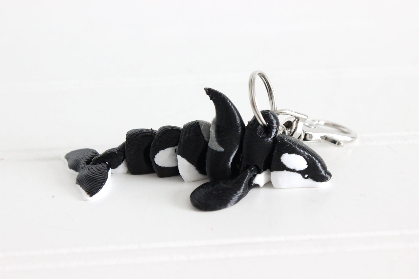 Orca Keychain - Critter Keychain for Car Keys, Backpacks, and Purses