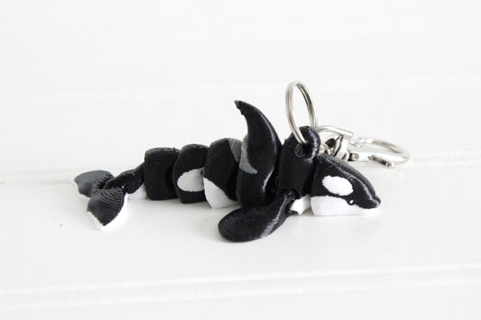 Orca Keychain - Critter Keychain for Car Keys, Backpacks, and Purses