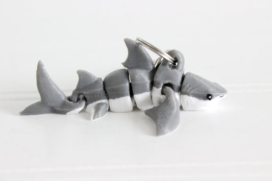 Shark Keychain - Critter Keychain for Car Keys, Backpacks, and Purses