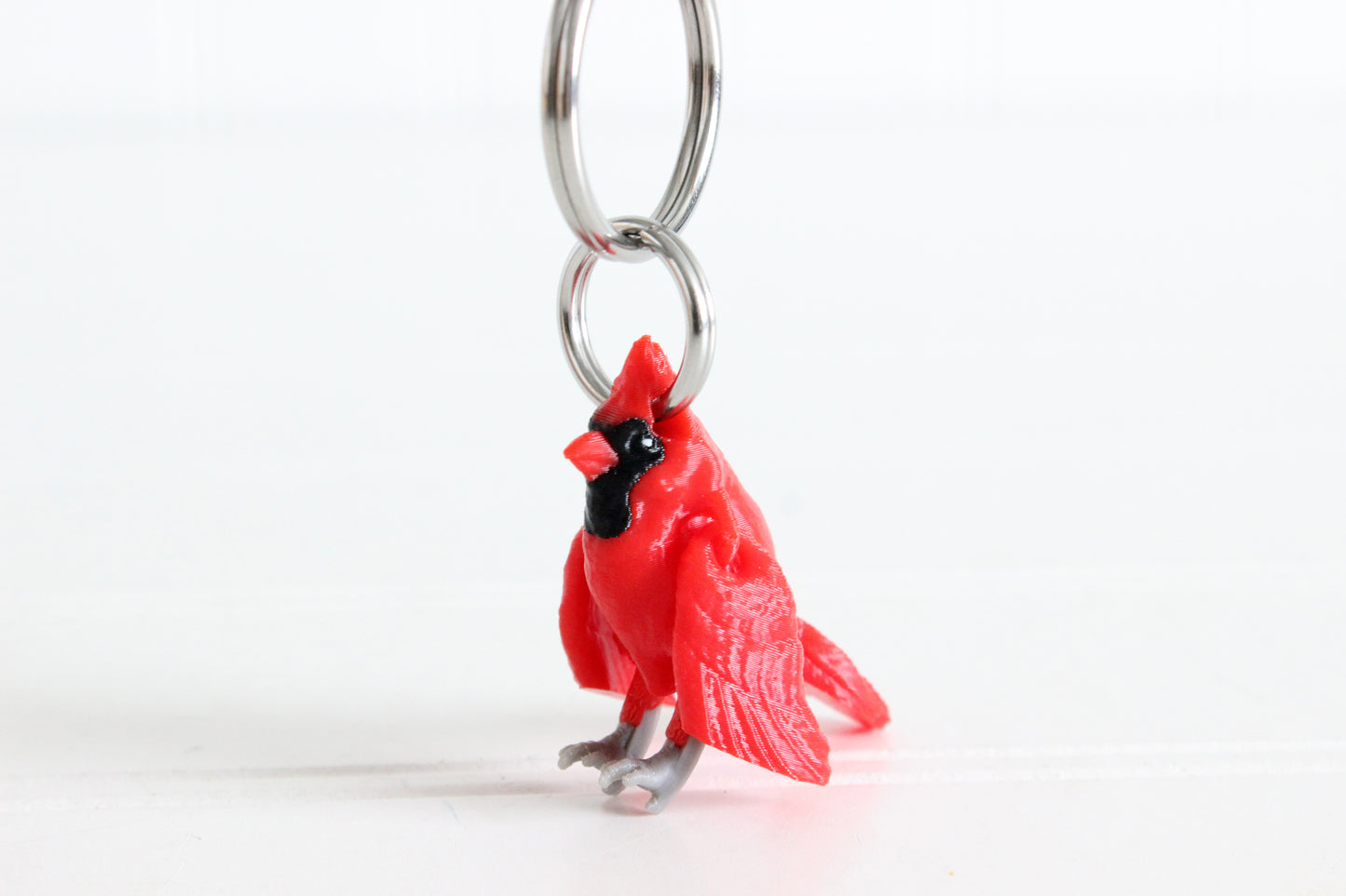 Cardinal Keychain - Critter Keychain for Car Keys, Backpacks, and Purses