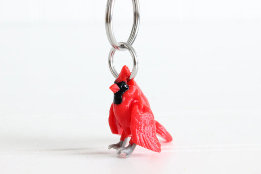 Cardinal Keychain - Critter Keychain for Car Keys, Backpacks, and Purses
