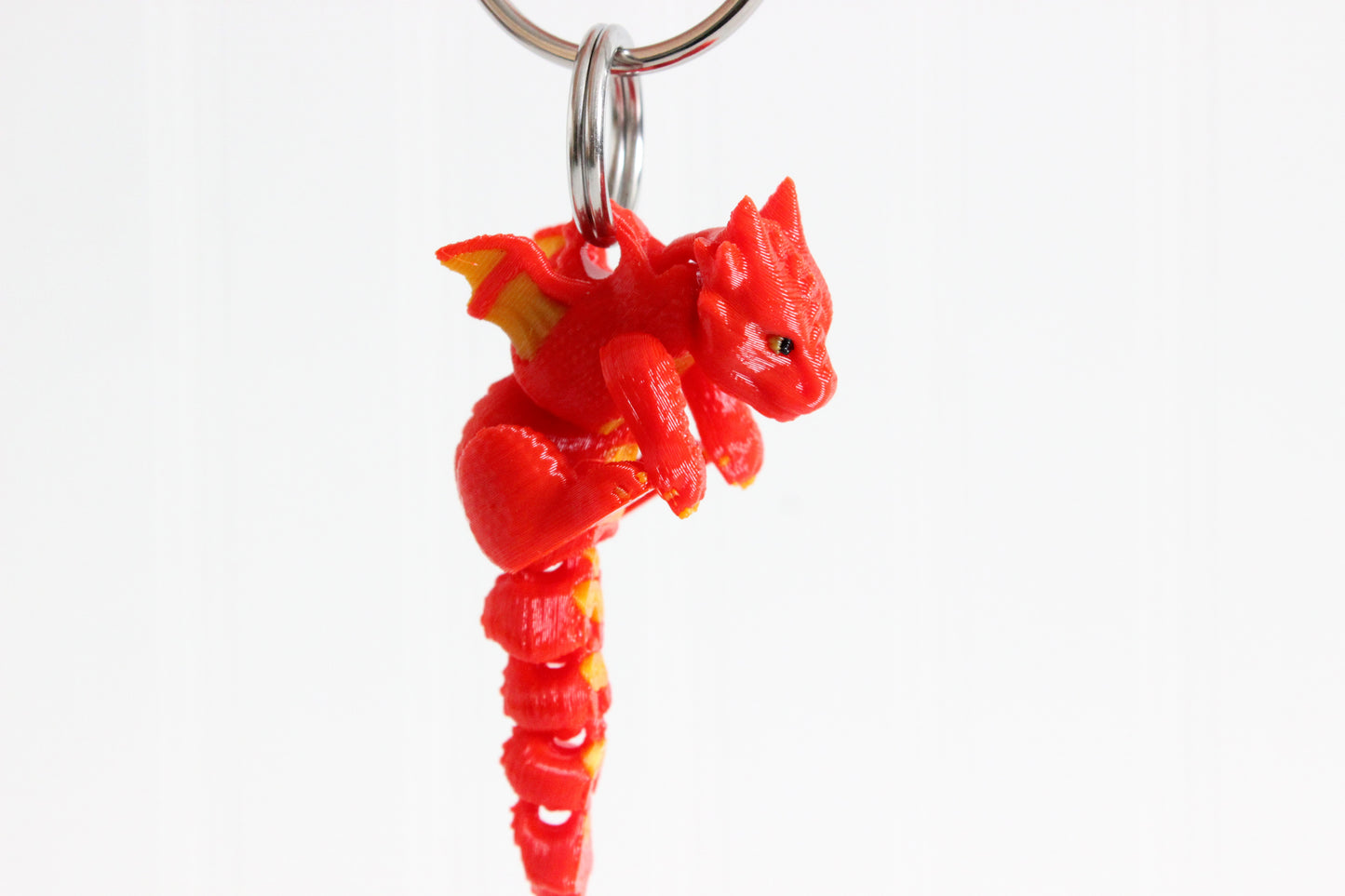 Dragon Keychain - Mini Dragon Keychain for Car Keys, Backpacks, and Purses