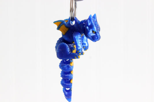 Dragon Keychain - Mini Dragon Keychain for Car Keys, Backpacks, and Purses
