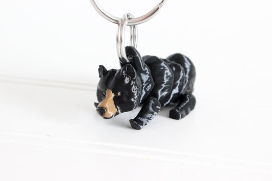 Bear Keychain - Animal Keychain for Car Keys, Backpacks, and Purses