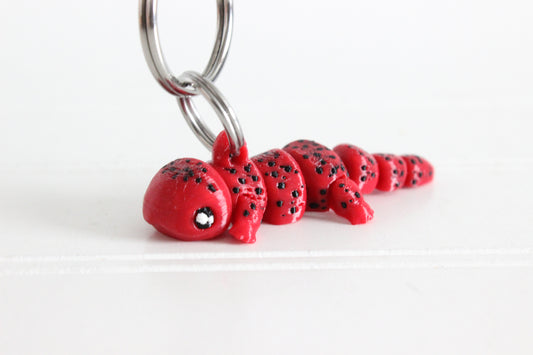 Salamander Keychain - Critter Keychain for Car Keys, Backpacks, and Purses