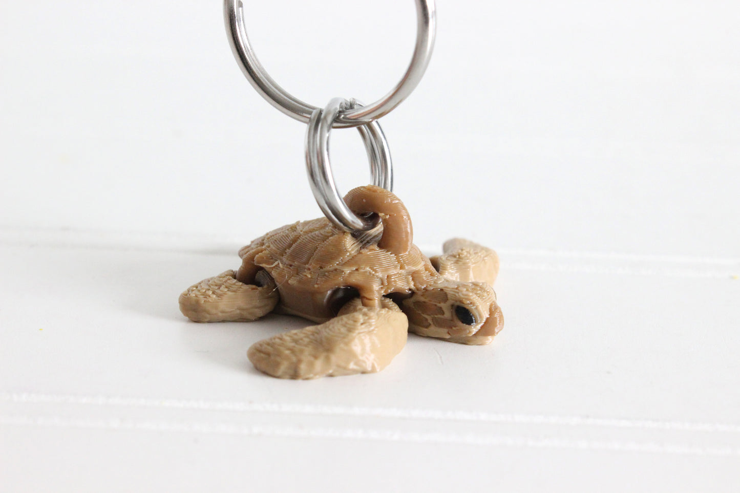 Sea Turtle Keychain - Critter Keychain for Car Keys, Backpacks, and Purses